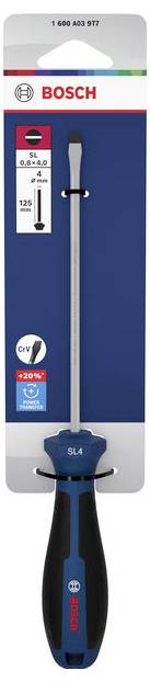 Wkrętak płaski Bosch Professional 1600A039T7 1600A039T7 Szerokość klingi: 4 mm Długość końcówki: 125 mm-1