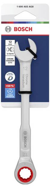 Bosch Professional 1600A03AG8 1600A03AG8 Klucz nasadowy z grzechotką Rozmiar klucza (metryczny) (tylko do tytułu) 12 mm-2