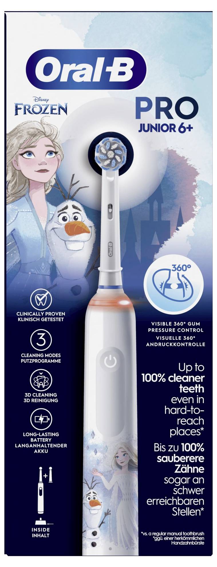 Oral-B Type 3757 612929 Elektryczna szczoteczka do zębów wielobarwny, biały-1