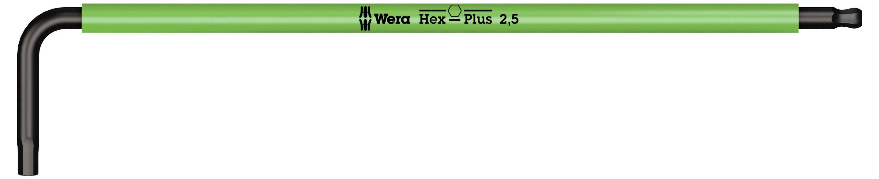 Wera Hex-Plus TORX® Set 1 wewnętrzny sześciokąt Zestaw kluczy trzpieniowych 1.5 mm, 2 mm, 2.5 mm, 3 mm, 4 mm, 5 mm, 6 mm-2