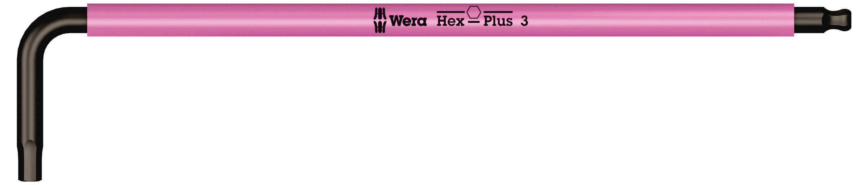Wera Hex-Plus TORX® Set 1 wewnętrzny sześciokąt Zestaw kluczy trzpieniowych 1.5 mm, 2 mm, 2.5 mm, 3 mm, 4 mm, 5 mm, 6 mm-3