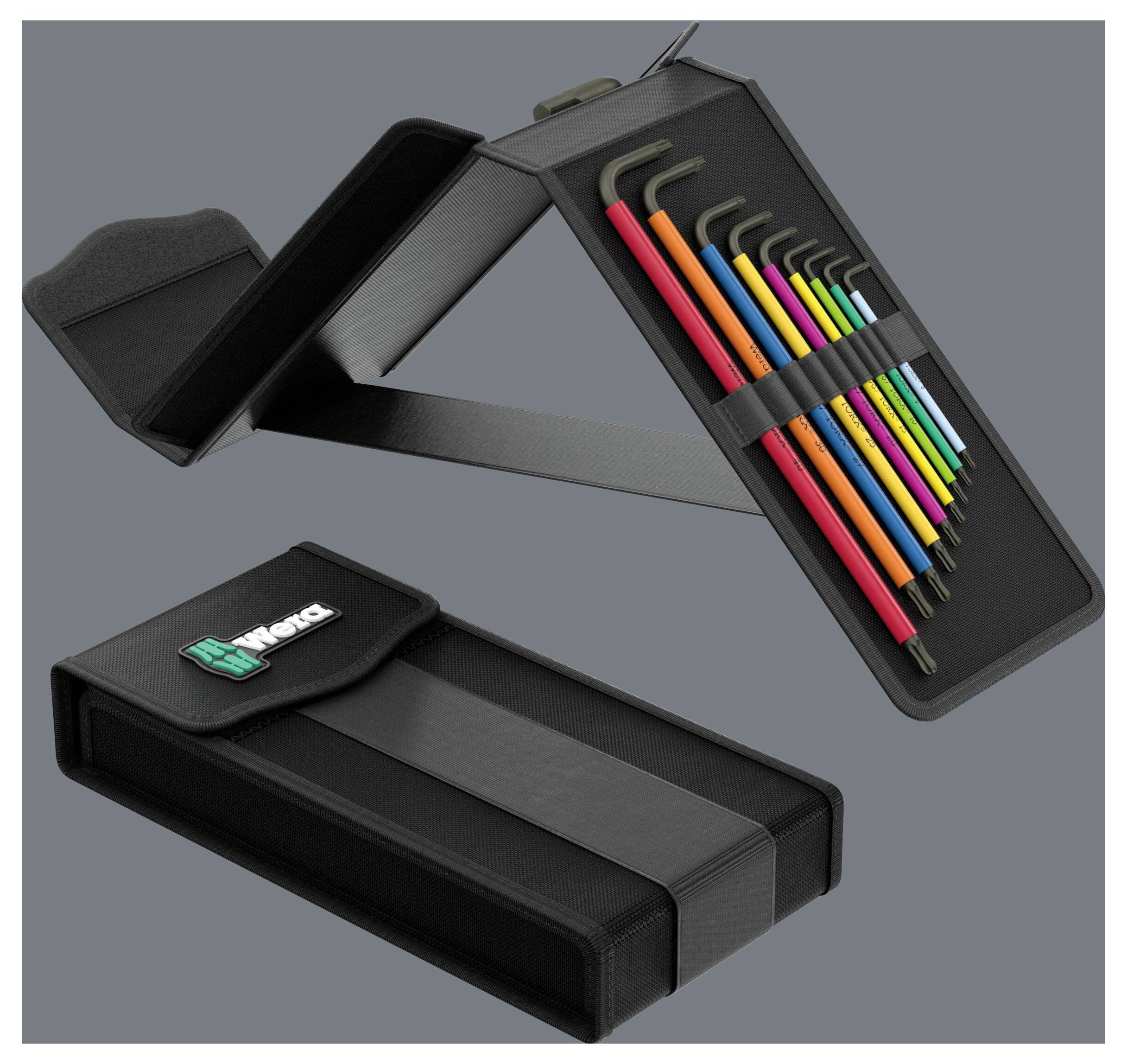 Wera Hex-Plus TORX® Set 1 wewnętrzny sześciokąt Zestaw kluczy trzpieniowych 1.5 mm, 2 mm, 2.5 mm, 3 mm, 4 mm, 5 mm, 6 mm-24