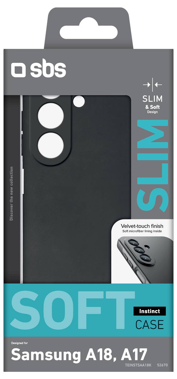 sbs mobile Instinct Futerał backcase Samsung Galaxy A18, Galaxy A17 czarny TEINSTSAA18K-1