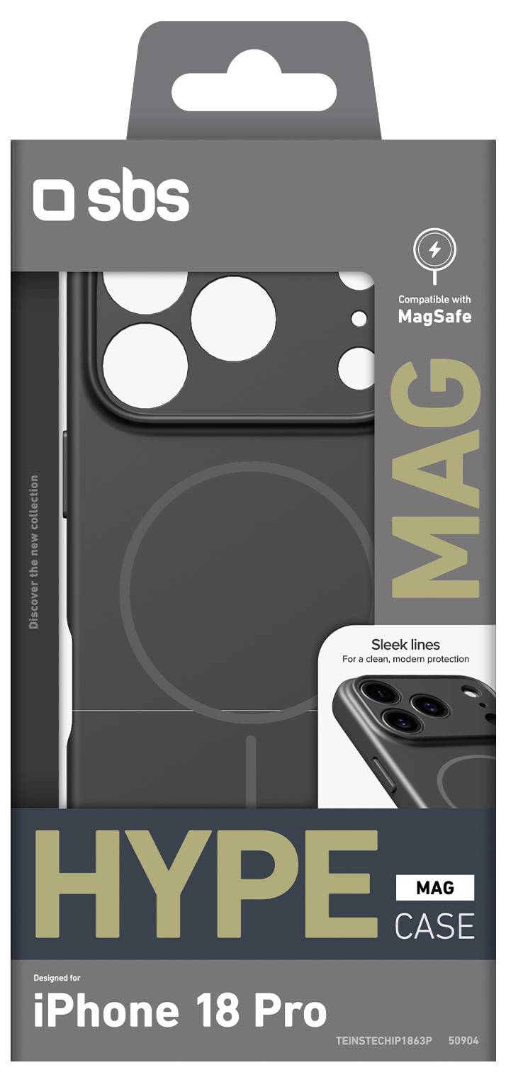 sbs mobile Hype Mag Futerał backcase Apple iPhone 18 Pro, iPhone 17 Pro czarny TEINSTECHIP1863P-1