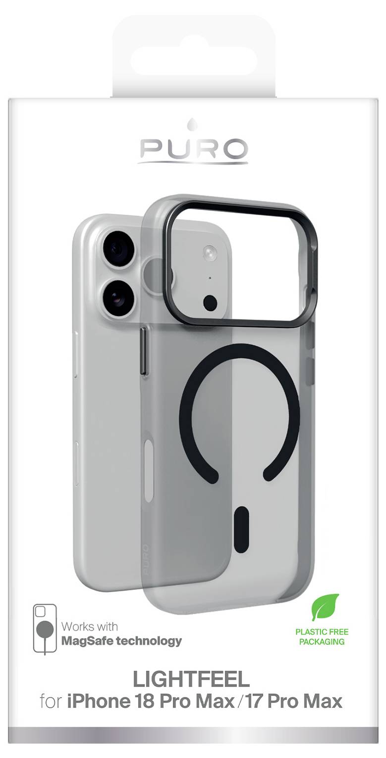 sbs mobile Lightfeel Futerał backcase Apple iPhone 18 Pro Max, iPhone 17 Pro Max Szary PUIPC18P69HAZEMBLK-1