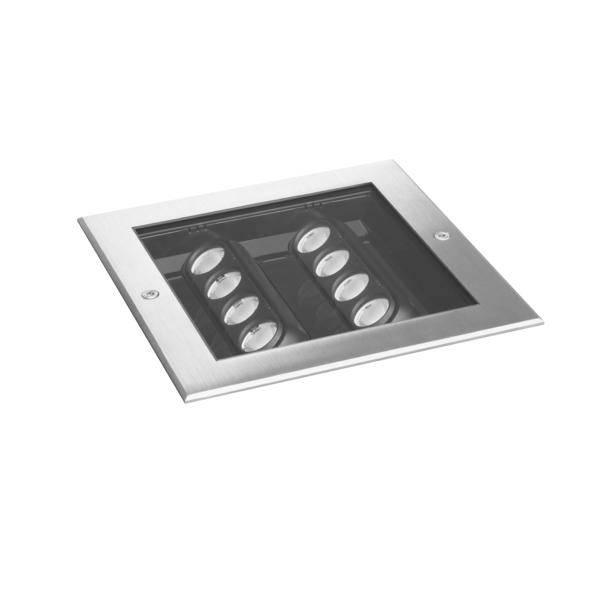 Lampa podłogowa LED do wbudowania Brumberg 14676223 12 W 1390 lm IP67, IK08-1