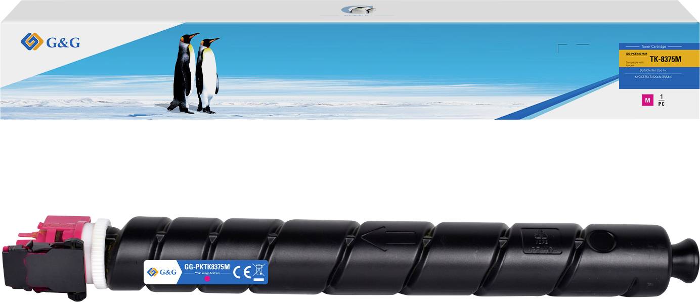 G&G Toner vervangt  Kyocera TK-8375M Compatibel  Magenta 20000 bladzijden  GG-PKTK8375M