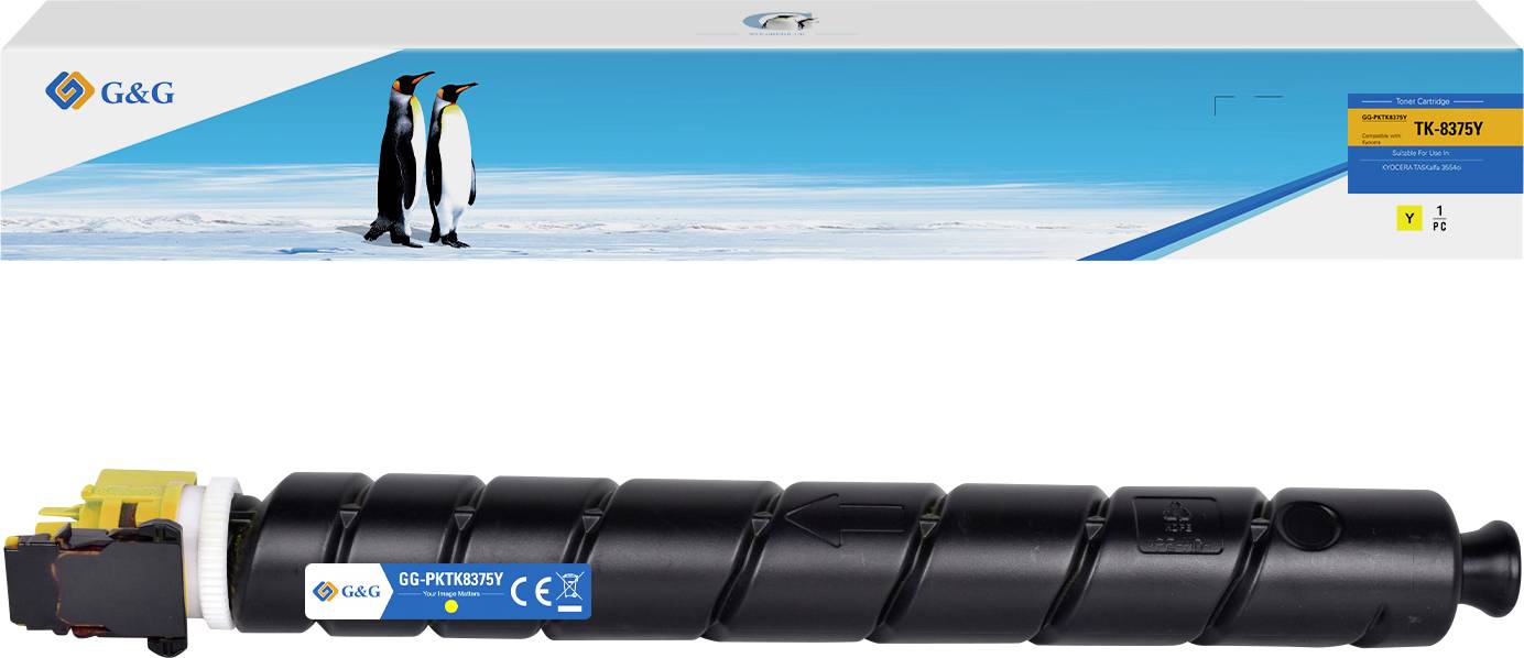 G&G Toner vervangt  Kyocera TK-8375Y Compatibel  Geel 20000 bladzijden  GG-PKTK8375Y