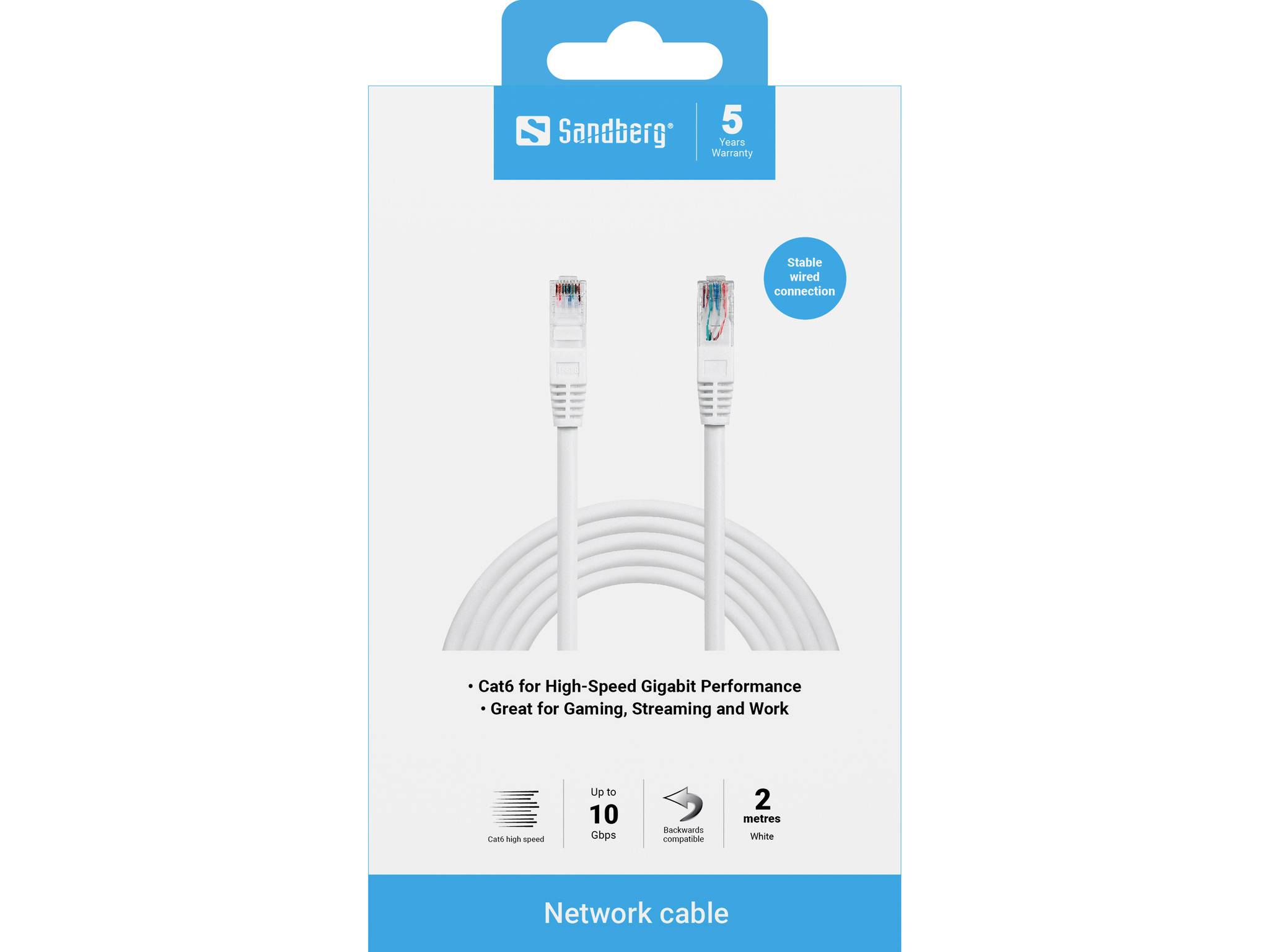 Sandberg 506-94 RJ45 Câble réseau, câble patch   200 m blanc  1 pc(s) — Photo 3 sur 3