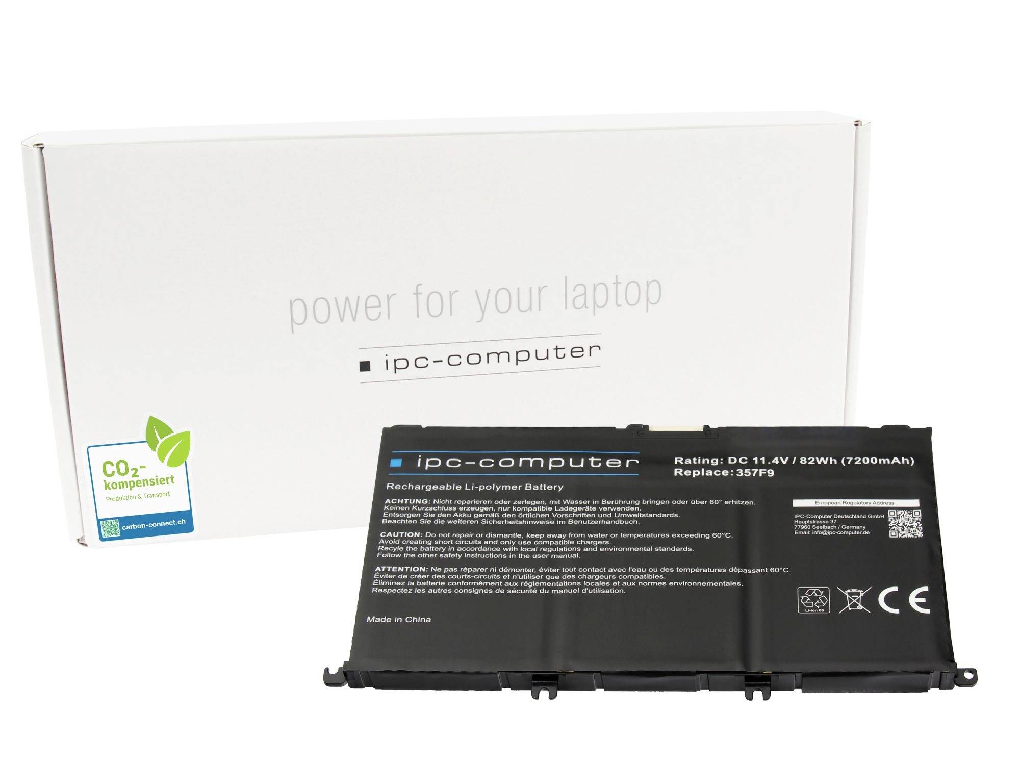 ipc-computer Batterie dordinateur portable Akku 357F9-H PRELACE 11.40 V 7200 mAh IPC-Computer