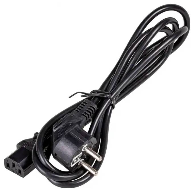 Câble de raccordement Akyga alimentation [1x Prise mâle + contact de protection - 1x Secteur femelle C13] 1.5 m noir — Photo 2 sur 2