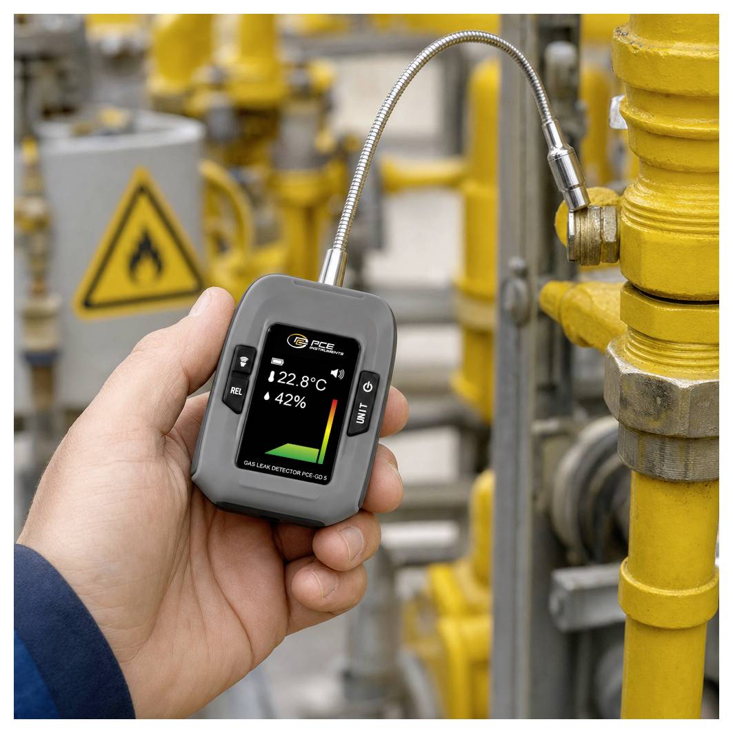 Detektor nieszczelności gazowych PCE Instruments PCE-GD 5 0, -40 - 100, 80 %, °C-7