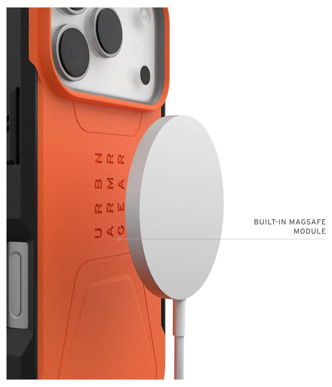 UAG Civilian Case Apple iPhone 18 Pro, iPhone 17 Pro pomarańczowy Kompatybilny z MagSafe 114545119797-2