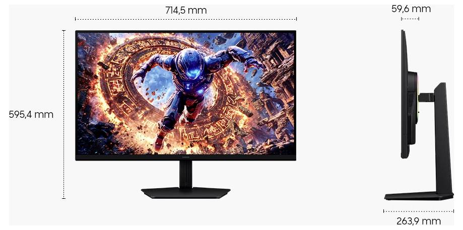 Samsung Odyssey G8 Monitor EEK G (A - G) 81.3 cm (32 cal) 6144 x 3456 px 16:9 1 ms LCD (IPS)-17