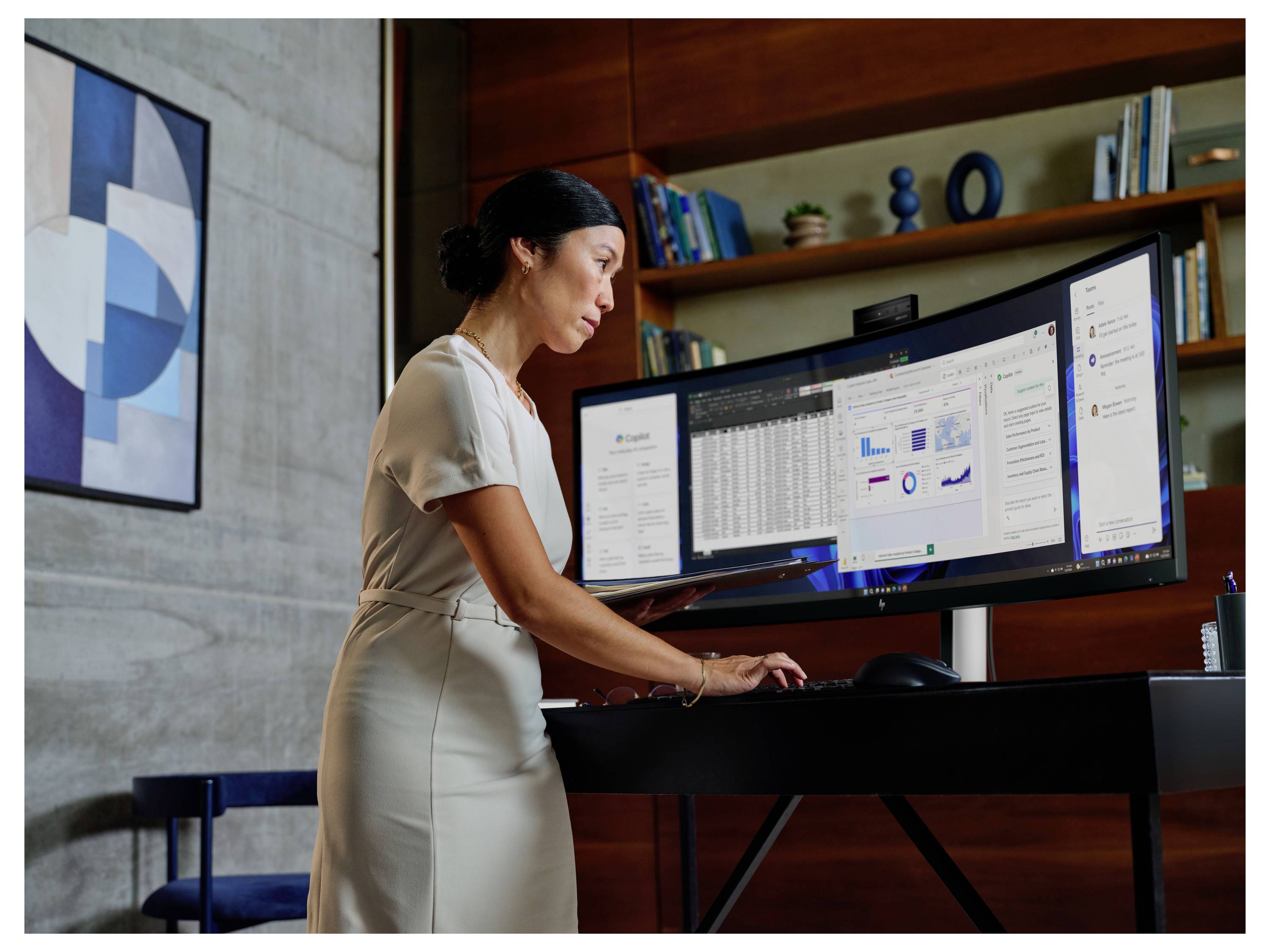HP S5 Pro 549pm Monitor EEK G (A - G) 124.5 cm (49 cal) 5120 x 1440 px 32:9 5 ms LCD (VA)-12