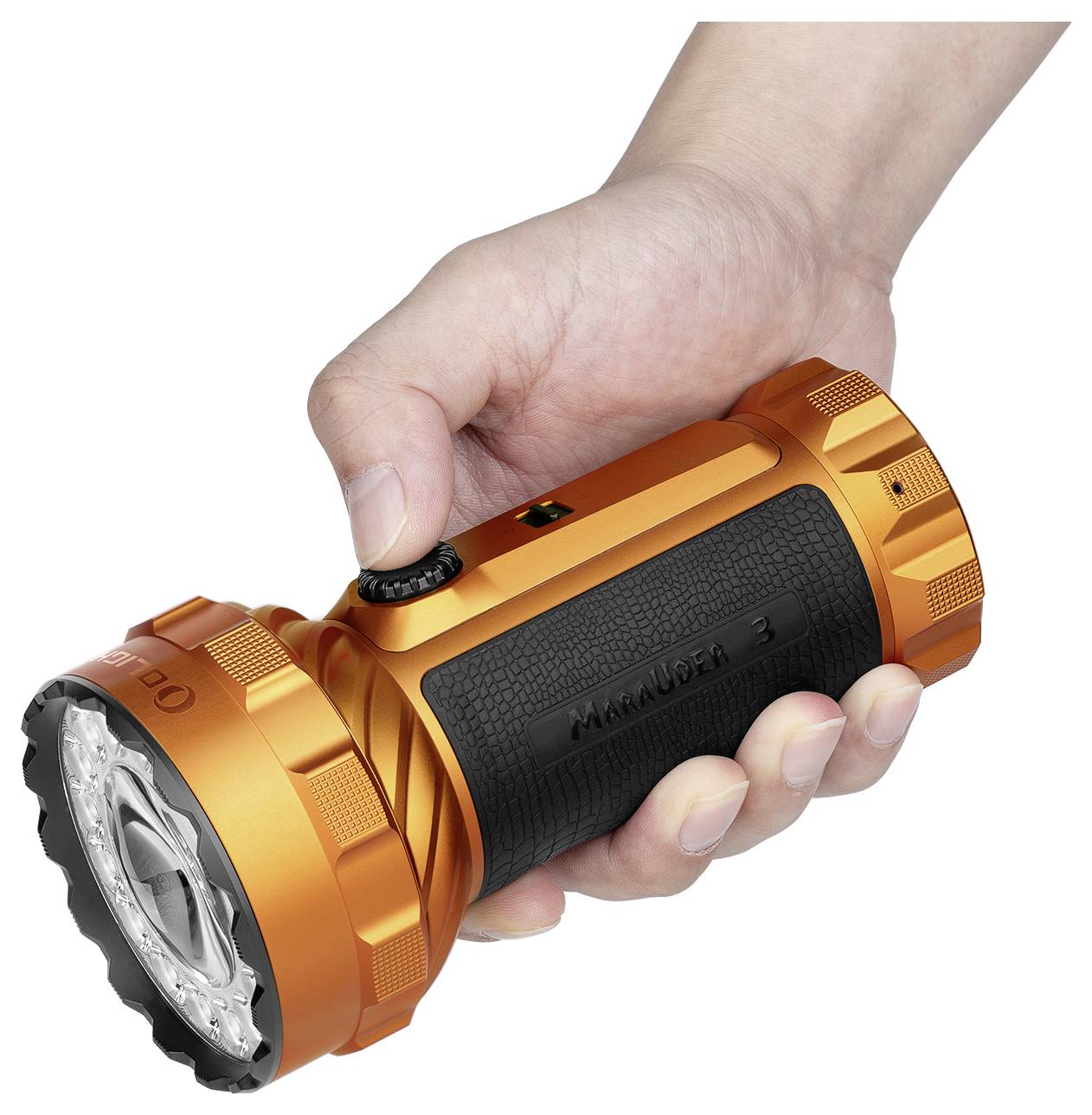 OLight Marauder 3 13638 Latarka IPX8 (wodoodporny), z kaburą, z interfejsem USB 840 g-10