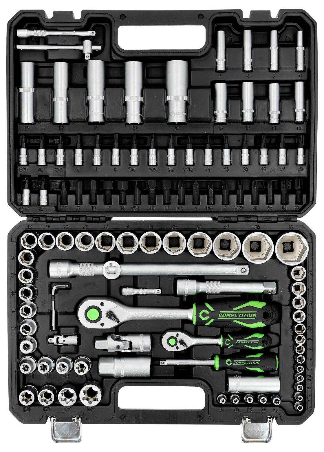 Zestaw kluczy nasadowych KS Tools COMPETITION 512.0108 1/2", 1/4"-2