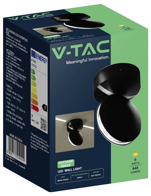 Lampa ścienna LED V-TAC VT-707 218220 SMD LED 7 W biały-4