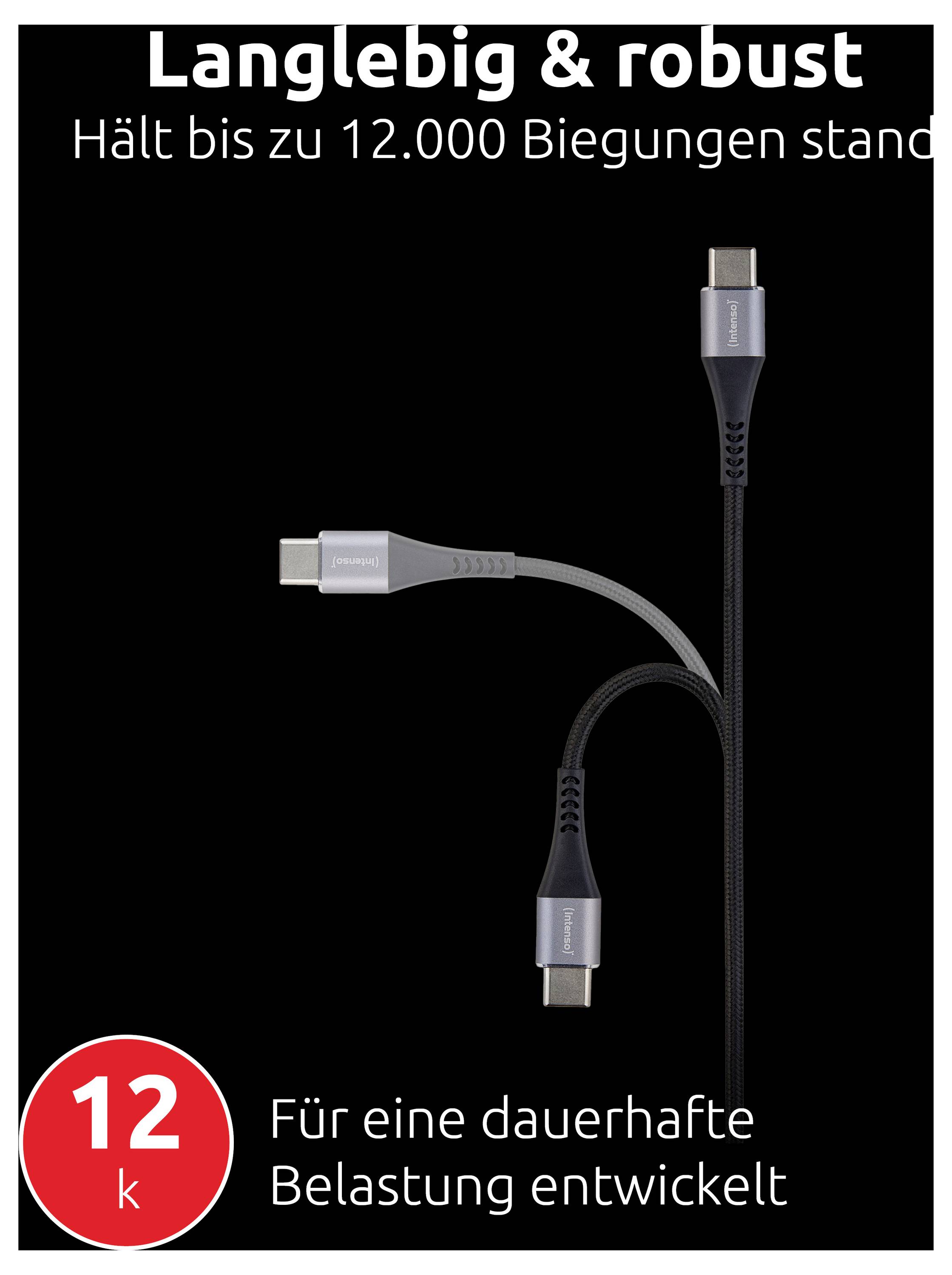 Kabel ładujące USB-C z oznaką "12k"<br><br>Trwały i wytrzymały<br>Wytrzymuje do 12 000 zginięć<br>Opracowany do długotrwałego obciążenia
