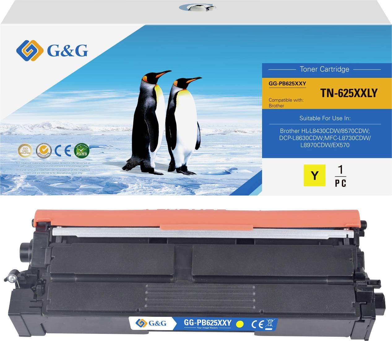 G&G Toner Żółty 6500 strony GG-PB625XXY GG-PB625XXY-0