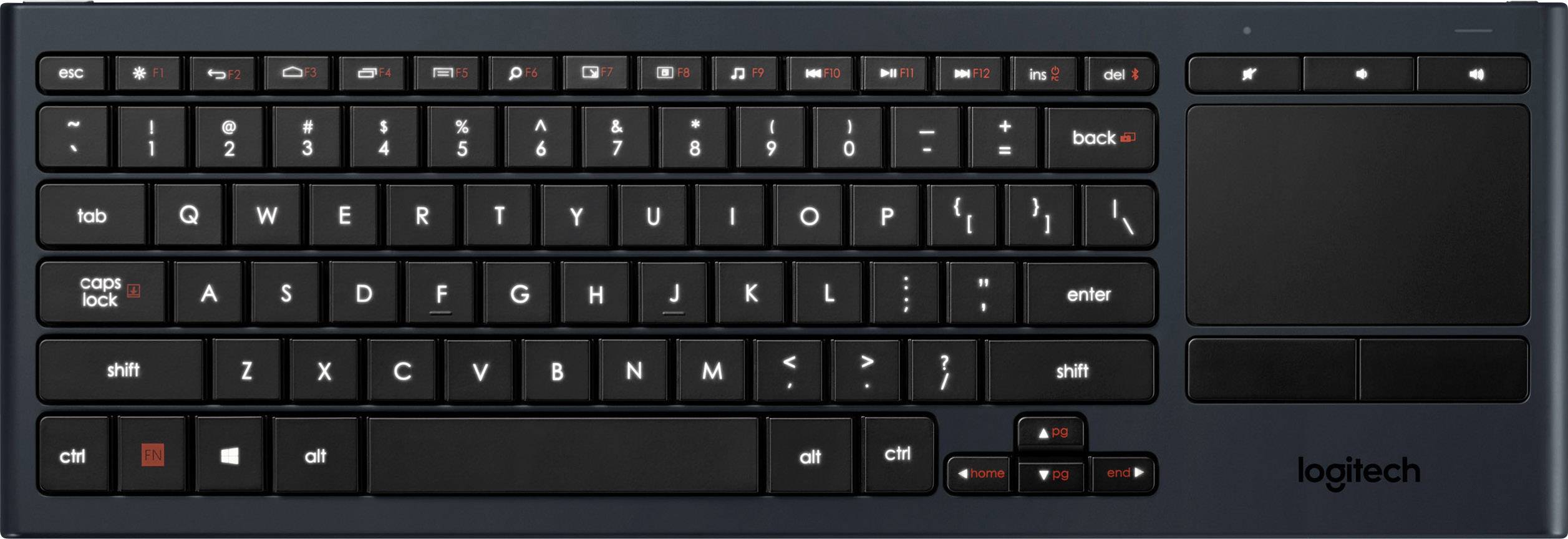 Klawiatura Logitech K830 Angielska, QWERTY