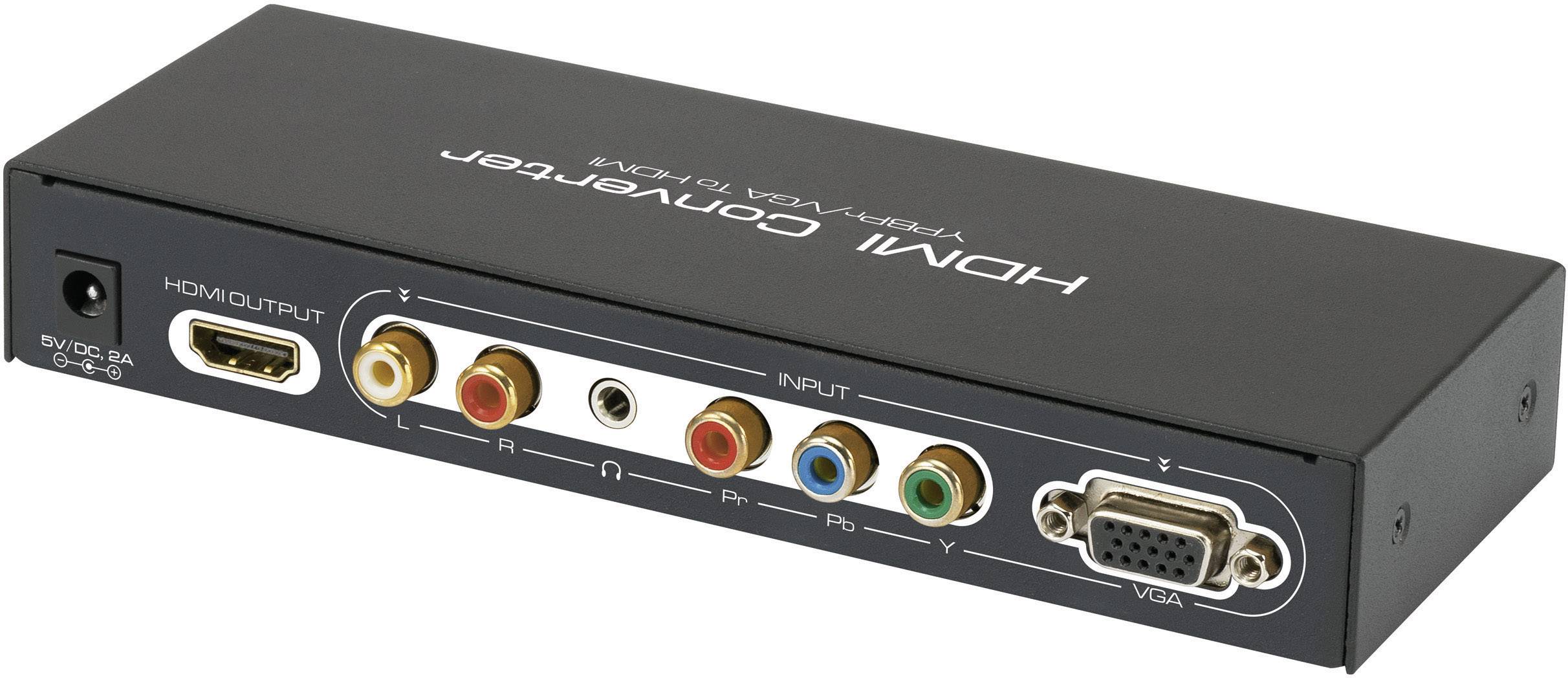 Konwerter Cinch, VGA, HDMI SpeaKa Professional, [5x złącze żeńskie ...