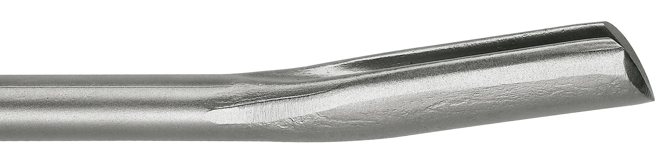 Wiertło ze ściętą końcówką wykonane z błyszczącego metalu, typowo stosowane do precyzyjnego wiercenia w różnych materiałach.