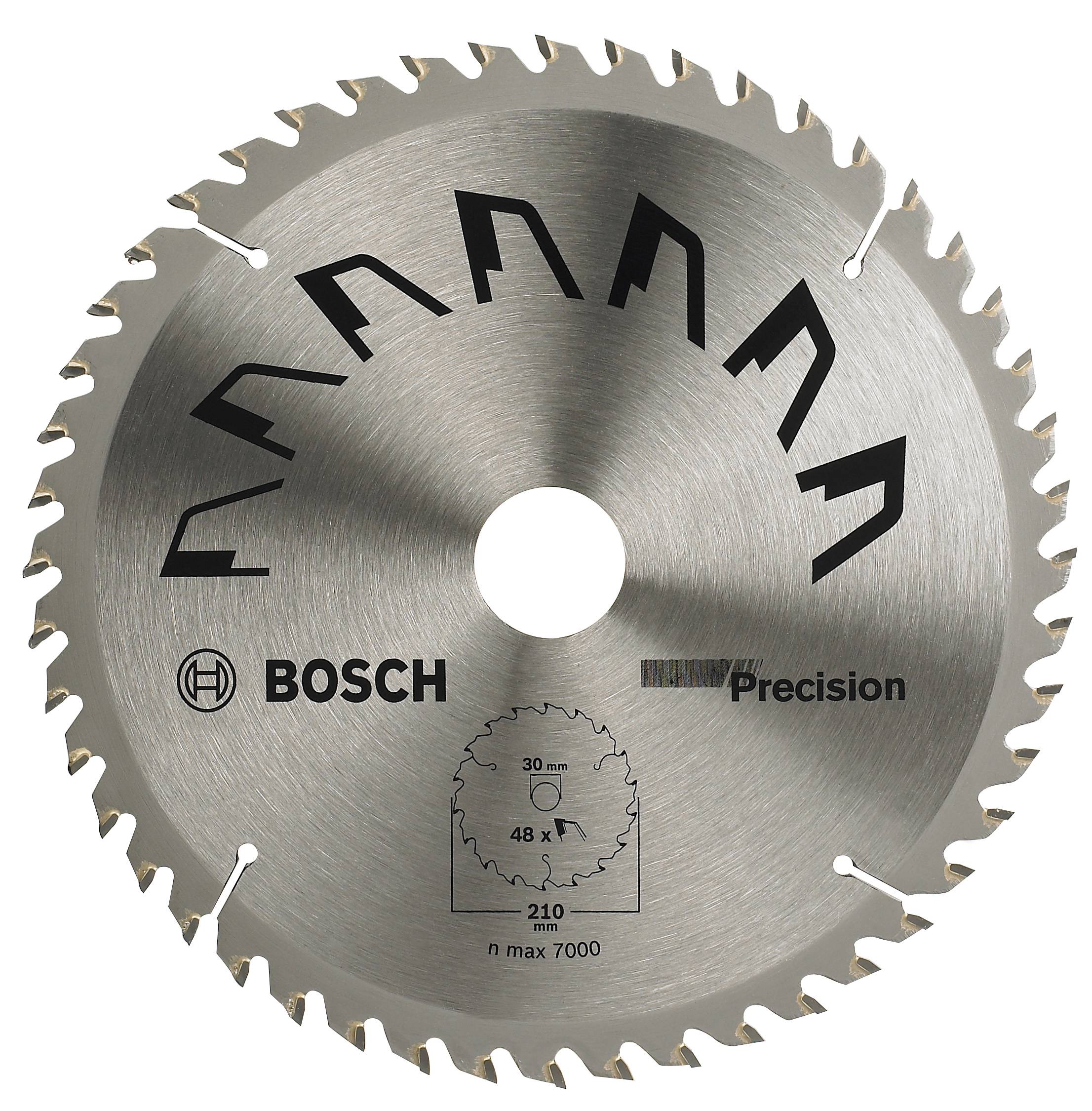 Bosch Accessories Precision 2609256873 Tarcza tnąca z węglików spiekanych 210 x 30 mm Liczba zębów: 48 1 szt.