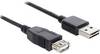 Delock Kabel USB USB 2.0 Złącze męskie USB-A, Złącze żeńskie USB-A 3.00 m czarny wtyczka po obu stronach, styki pozłacane , certyfikat UL 83372