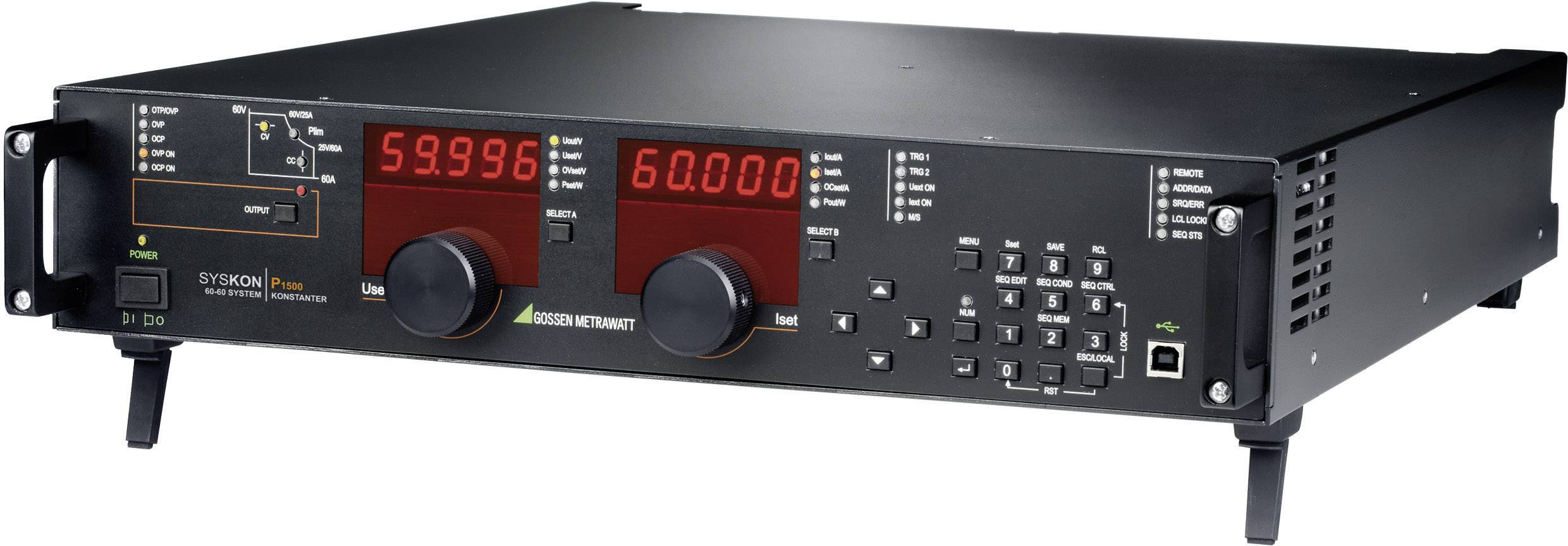 Elektroniczne urządzenie z dwoma dużymi wyświetlaczami cyfrowymi i licznymi przyciskami, prawdopodobnie przyrząd pomiarowy lub kontrolny.