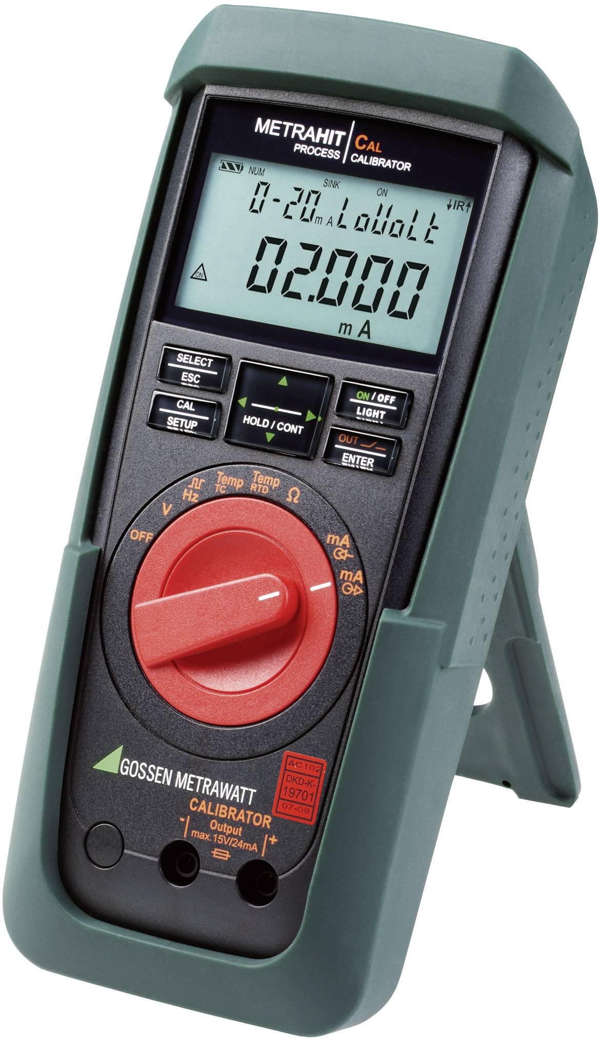 Калібрування калібратора Gossen Metrawatt METRAHIT CAL (DAkkS) Напруга, струм