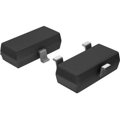 Czarne elektroniczne elementy z dwoma metalowymi złączami, widziane z boku, stosowane do montażu na płytkach drukowanych.