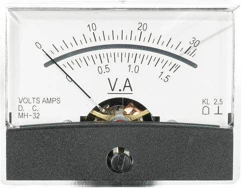 Analogowy wskaźnik panelowy VOLTCRAFT AM-60X46/30V/1,5A/DC