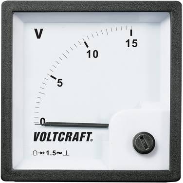 Panelowy wskaźnik analogowy Voltcraft AM-72x72/15V