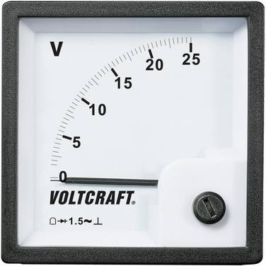 Panelowy wskaźnik analogowy Voltcraft AM-72x72/25V