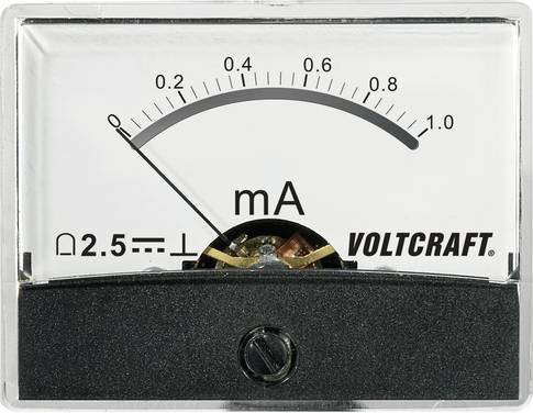 Analogowy wskaźnik panelowy VOLTCRAFT AM-60X46/1MA/DC