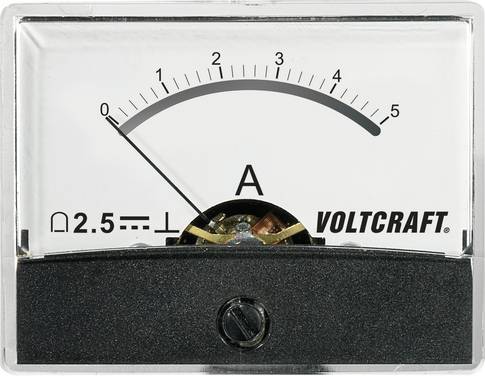 Analogowy wskaźnik panelowy VOLTCRAFT AM-60X46/5A/DC