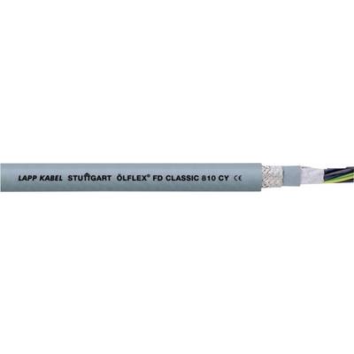 Przewód z napisem 'LAPP KABEL STUTTGART ÖLFLEX FD CLASSIC 810 CY', prezentuje przekrój z różnymi przewodnikami.