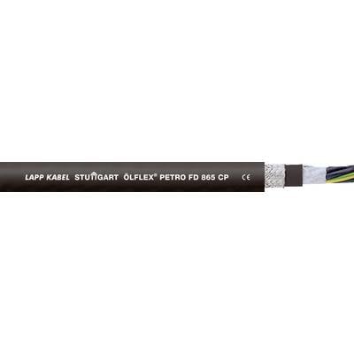 Czarny kabel z napisem 'ÖLFLEX PETRO FD 865 CP'. Na tle widoczny jest przekrój kabla ukazujący kilka przewodów.