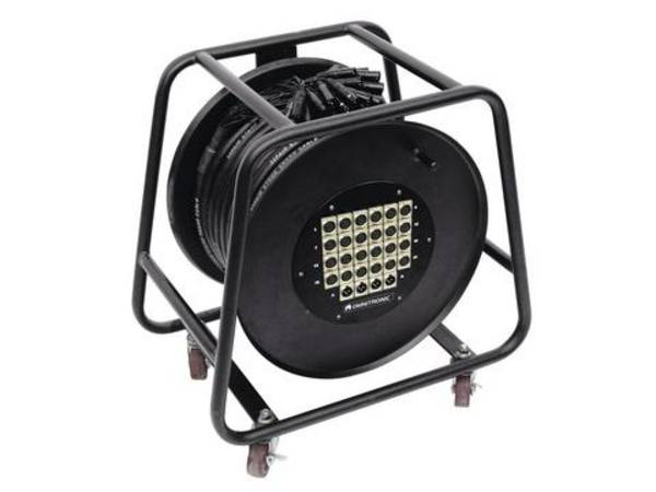 Omnitronic XLR Bęben kablowy wielordzeniowy 30 m Ilość wejść:24 x Ilość wyjść:4 x