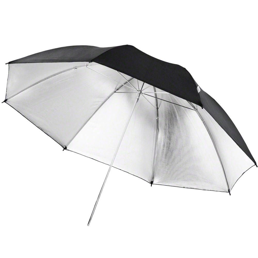 Parasolka refleksyjna Walimex Pro Reflexschirm schwarz/silber, 109cm 17675, 1 szt.