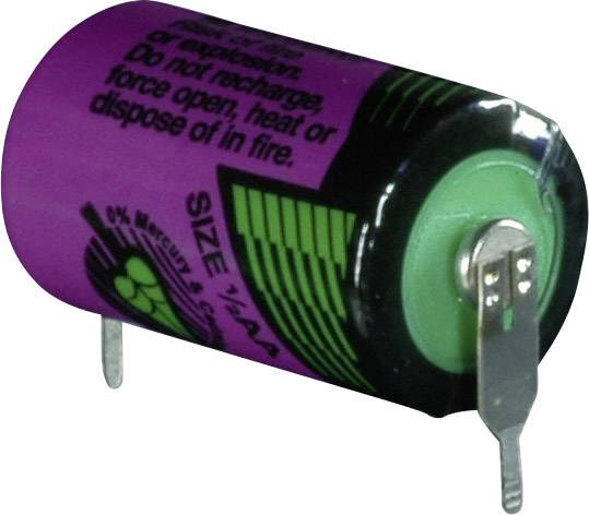 Батарейка 1/2 типу AA Tadiran Batteries SL 750 PR, 3,6 В, 1100 мАг, літієва, U-подібні контакти для паяння, 1 шт.