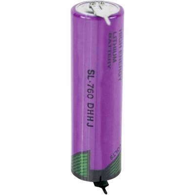Bateria AA Tadiran Batteries SL 760 PR, 3.6 V, 2200 mAh, litowe, U-piny do lutowania, 1 szt.