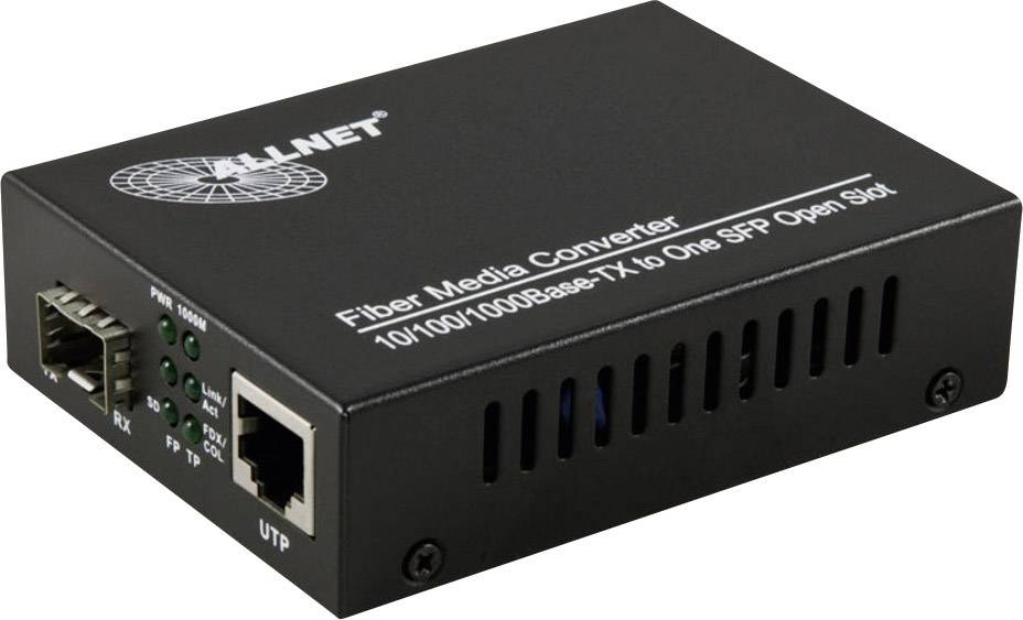 Мережевий медіаконвертер Allnet ALL-MC104G-SFP1 LAN, SFP 1 Гбіт/с