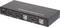 Przełącznik KVM 2x1 USB HDMI: Czarne urządzenie z portami HDMI i USB, które umożliwia sterowanie dwoma komputerami przy użyciu jednego monitora i jednej klawiatury.