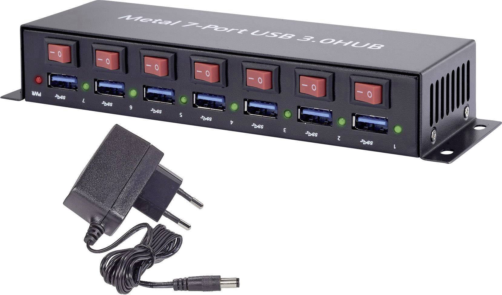 USB-Hub Renkforce RF-3269622, 7 Portów