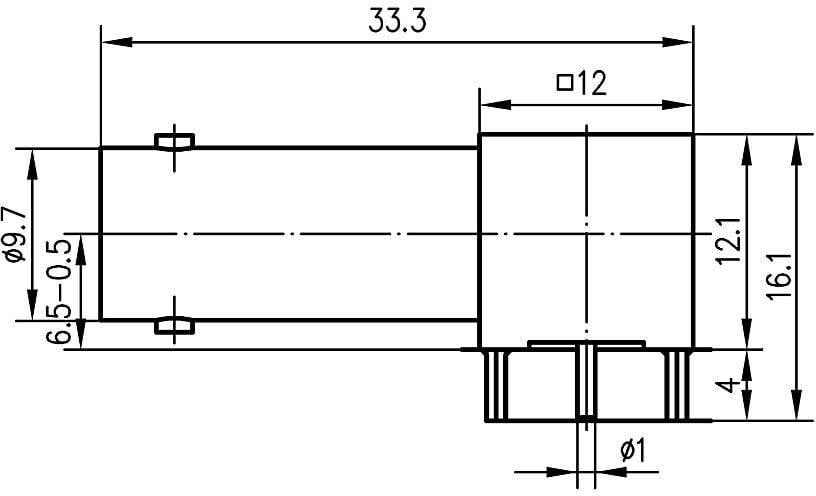 Роз'єм BNC Telegärtner 100023541 100023541 роз'єм типу 