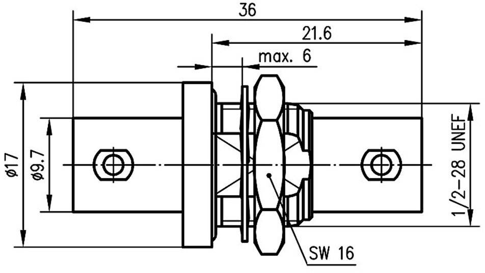 Втулка Telegärtner BNC 100027518 Гніздо BNC - гніздо BNC 1 шт.