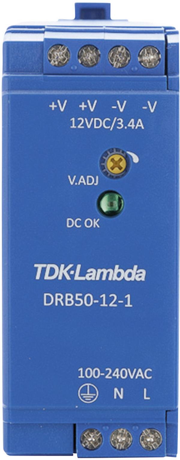 <br> TDK-Lambda<br> DRB50-12-1<br> Zasilacz na szynę DIN<br> <br> 12 V/DC<br> 4.2 A<br> 50.4 W<br> Ilość wyjść:1 x<br> <br> Opis 1 szt.<br>
