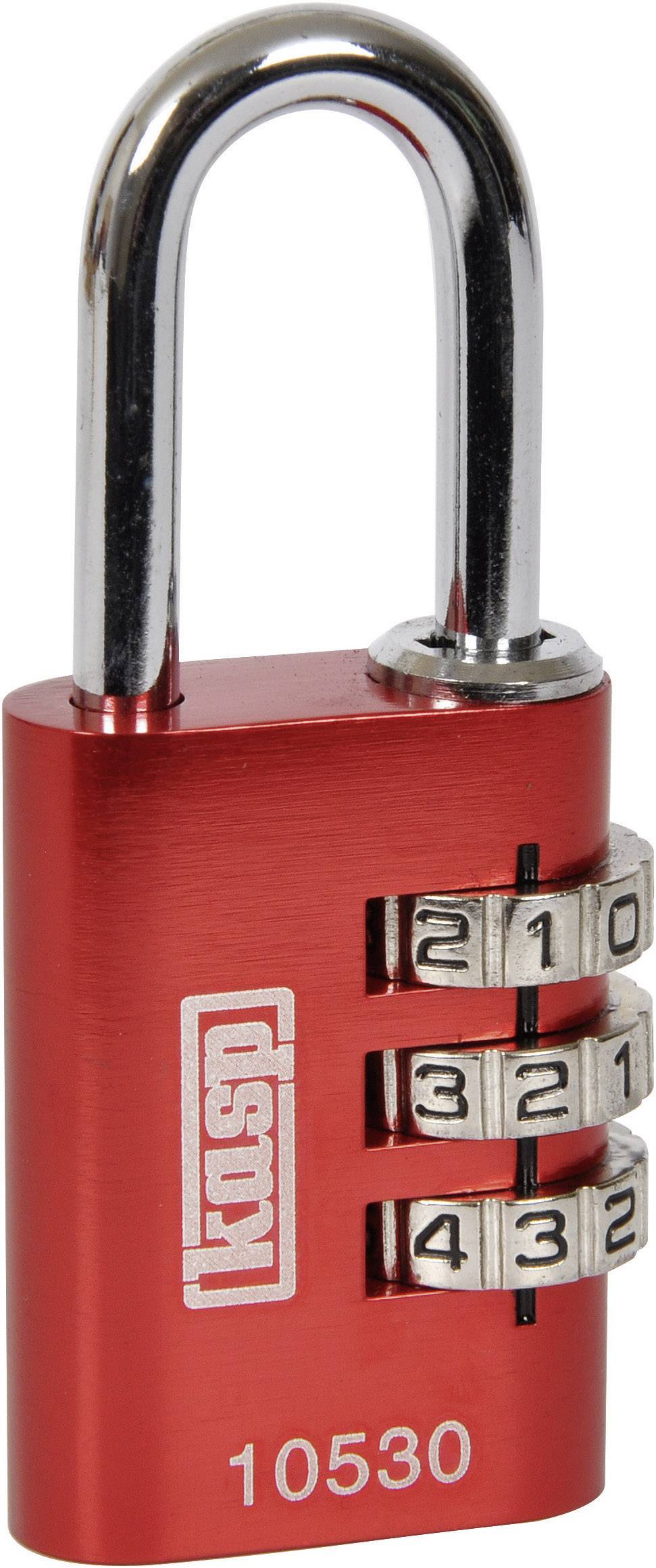 Kłódka Kasp K10530REDD 30 mm z zamkiem szyfrowym-0